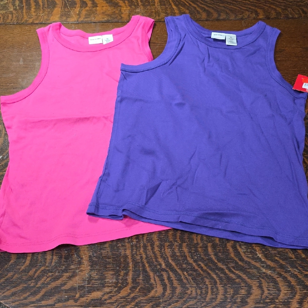 Isaac Mizrahi Kids Pink and Purple Tank Tops